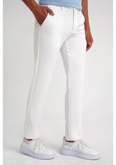 Efor P 1195 Pantolon Comfort Beyaz Kanvas Beyaz