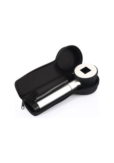 10X Optik Ölçekli Metal El Büyüteç Cam Lens 3 Led Işıklı Fermuarl N11.835