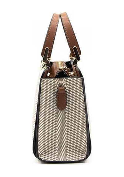 Silver Polo Sp1133 Kadın El Çantası Hasır Bej-taba