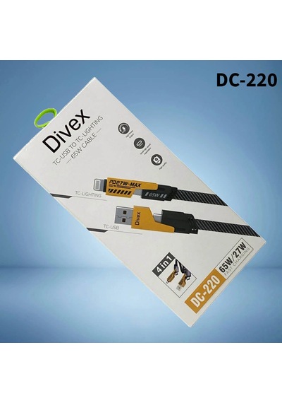 Divex Tc-usb To Tc-lightning 65w/pd27w Şarj Ve Veri Aktarım Kablosu Dc-220