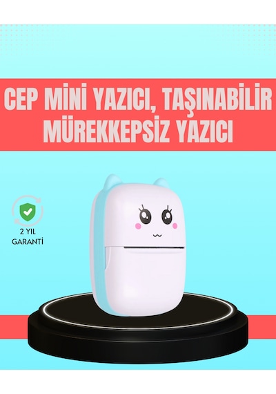 Bluetooth Bağlantılı Mini Termal Yazıcı Öğrenci Ve Ofis İçin