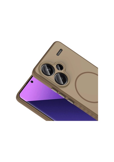 Xiaomi Redmi Note 13 Pro Plus 5g Kılıf M-safe Şarj Özellikli Zore Tea Kapak