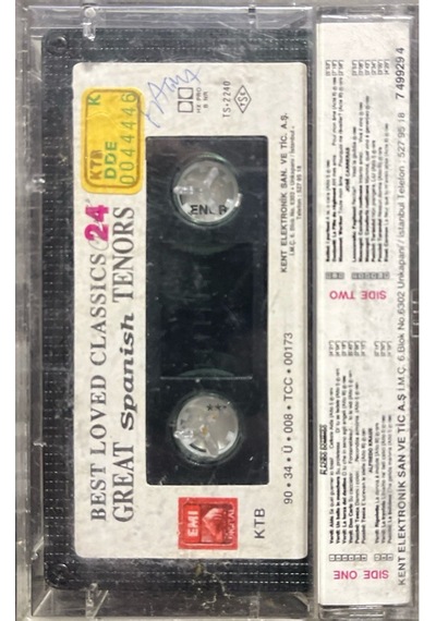 Plak Değildir Kaset Tir Kaset Best Loved Opera Arias-24 Kaset