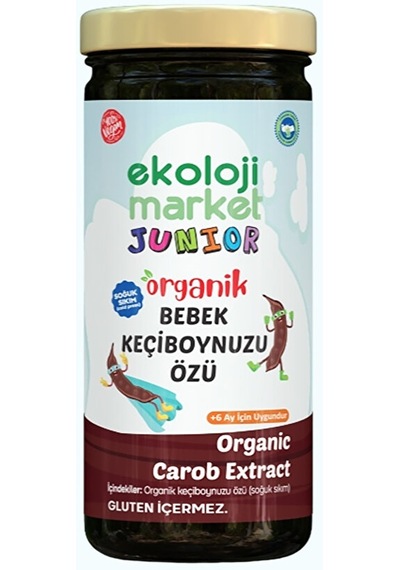 Ekoloji Market Organik Çiğ Tahin 230 G + Organik Keçiboynuzu Özü 290 G