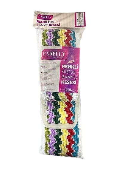 Renkli Xl Sırt Banyo Kesesi Çok Renkli