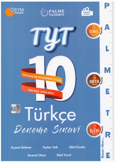 Palme Tyt Türkçe 10 Deneme Palmetre Video Çözümlü