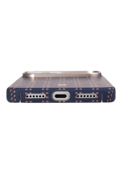 Apple Uyumlu iPhone 17 Pro Max Kılıf M-safe Şarj Özellikli Raptic Aramid Skin Serisi Kapak Lacivert Lacivert