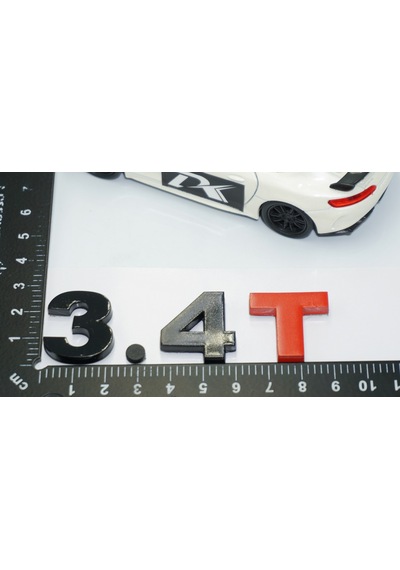 Dk Tuning 3.4t Bagaj Siyah Kırmızı Yazı Logo Volkswagen İle Uyuml