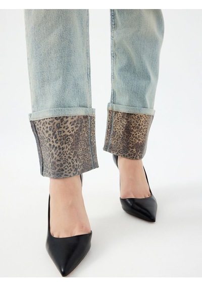Comfort Straight Regular Fit Kadın Pantolon Denim