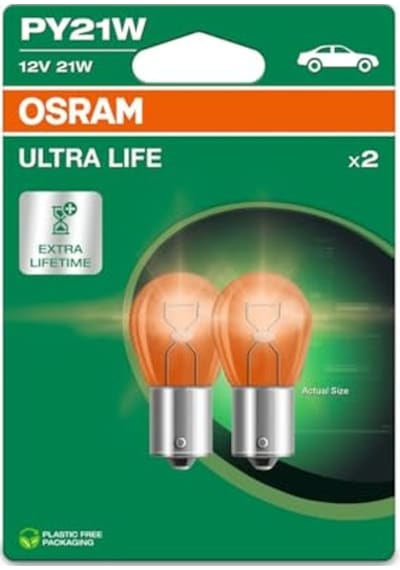 Osram Ampul Py21w 21w 12v Bau15s10xbli2qr2b Blister Ultralife Osr 7507ult-2bl