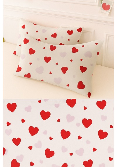 Lionas Desenli Pamuklu Kalpli Desen Yastık Kılıfı 2 Adet 50 X 70 Cm Pembe