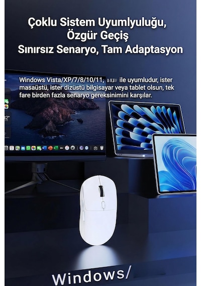 Coverzone Kablosuz Gaming Mouse 12800 Dpı 3 Modlu Bluetooth 2.4g Usb Kablolu 1000hz Raporlama Hızı 67g Ultra Hafif 6 Tuş 300mah Şarjlı Ofis Oyuncu Mouse Ajazz Nj07 Beyaz - Nj07 Coverzone Kablosuz Gaming Mouse 12800 Dpı 3 Modlu Bluetooth 2.4g Usb Kablolu 1000hz Raporlama Hızı 67g Ultra Hafif 6 Tuş 300mah Şarjlı Ofis Oyuncu Mouse Ajazz Nj07 Beyaz - Nj07