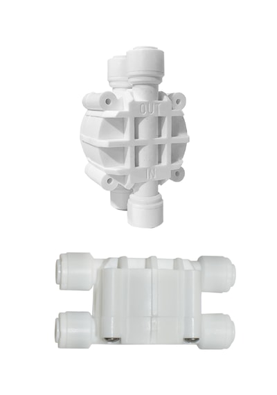 Su Arıtma Cihazları Için Shutoff Valve Dört Yollu Vana