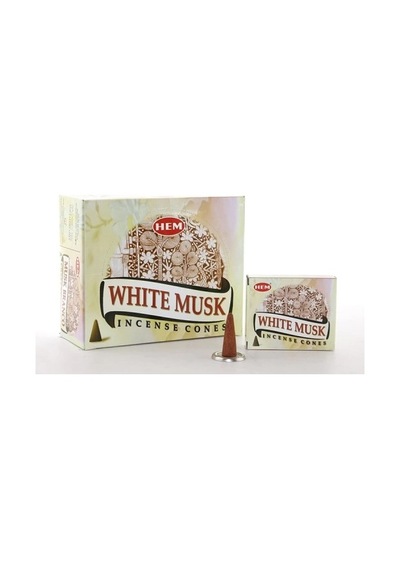 White Musk Aromalı Konik Tütsü Çok Renkli