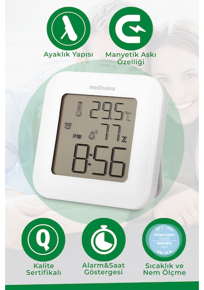 Medisana 60082 Odaiçi Termometre Nem Ölçer