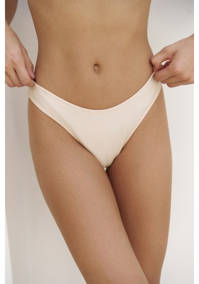 Mai Collection Mai Studios Co. Bintang Düz Kesim Bej Bikini Altı Bej