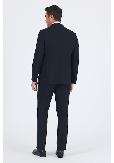 İmza Siyah Mono Yaka Gabardin Astarlı Tek Yırtmaç Esnek 6 Drop Comfort Fit Basic Takım Elbise 1001255010 İmza Siyah Mono Yaka Gabardin Astarlı Tek Yırtmaç Esnek 6 Drop Comfort Fit Basic Takım Elbise 1001255010