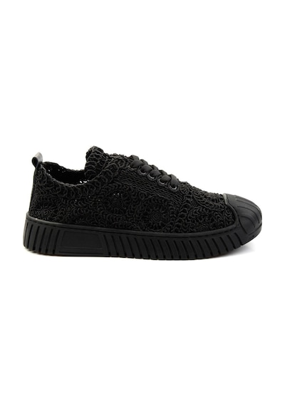 Bambi Siyah Leather Kadın Sneaker K01331175016 Siyah