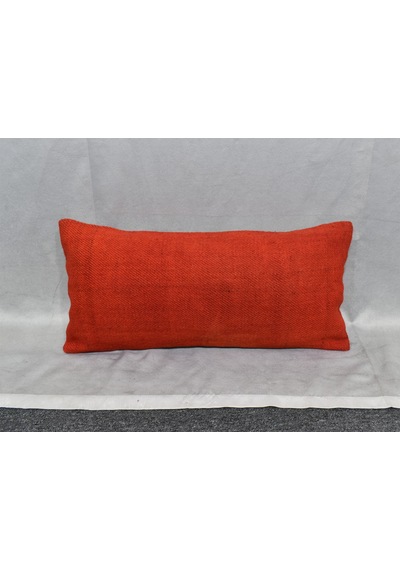 Zehra Abla Halı Yeni El Dokuma Dekoratif Lumbar Kilim Kırlent Yastık Kılıfı 6605 Çok Renkli