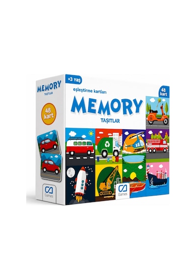 Bakgelal Memory Taşıtlar Hafıza Kartı Oyunu 48 Kartlı Eğitici Eşleştirme Ve Zeka Oyunu