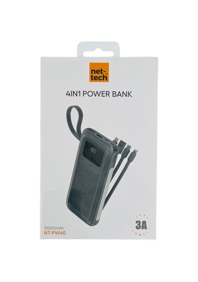 Nettech Nt-pw40 22.5w 10000 Mah Taşınabilir Powerbank - Gri Gri