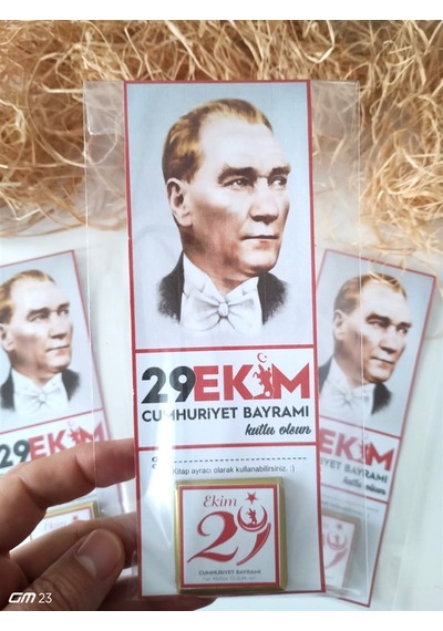 Farklı Market 29 Ekim Cumhuriyet Bayramı Çikolatası Ve Kitap Ayracı 20 Adet