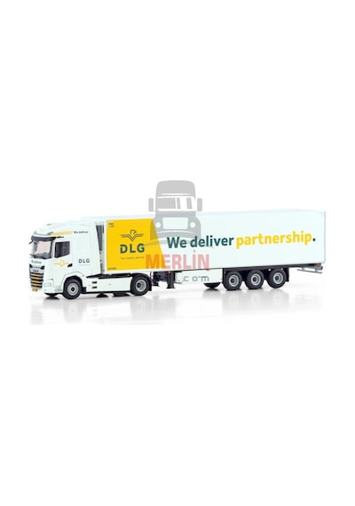 1/50 Daf Xg 6x2 Mıdlıft Axle Reefer Traıler - 3 Axle - Dlg Logistics