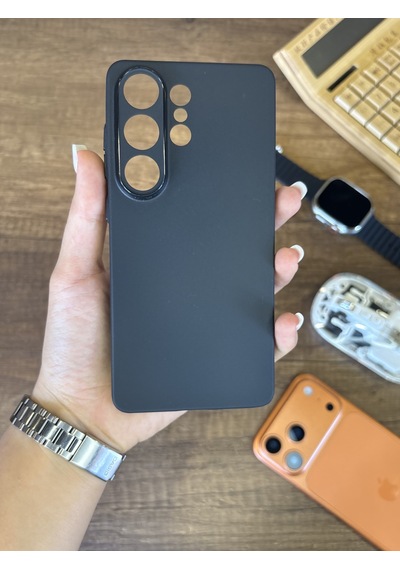Samsung Galaxy S26 Ultra Uyumlu Süper İnce Mat Ultra Thin Silikon Kılıf Siyah