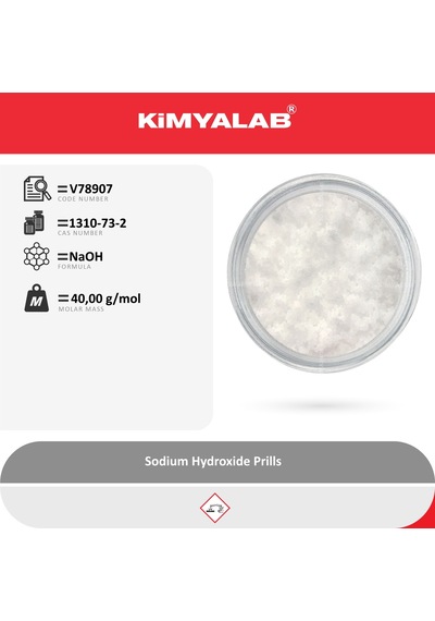 Kimyalab Sodyum Hidroksit Boncuk Kostik Sodium Hydroxide 1 KG