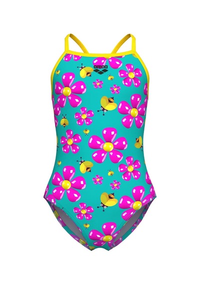 Arena Spring Swimsuit Lightdrop Back Kız Çocuk Mayo Beyaz
