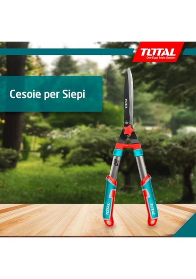 Çit Budama Makası 11 X 32 X 32 Cm Mavi Uzunluk 557 Mm Bahçe İşleri İçin Teflon Bıçaklı İki El Çit Makas