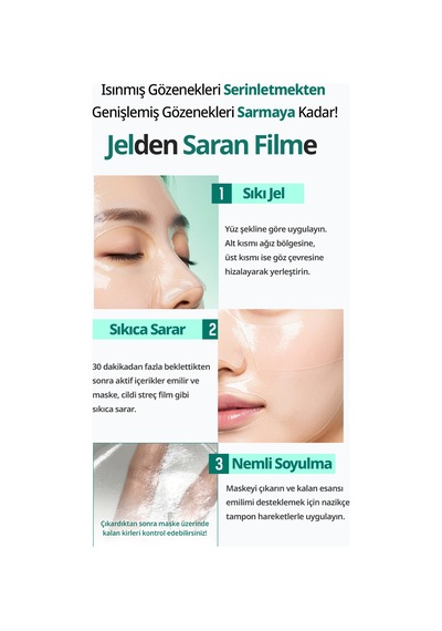 Serinlikle Rahatlatan Gözenek Karşıt Jel Maske Dermatory Salicinic Pore Tightening Wrapping Gel Mask