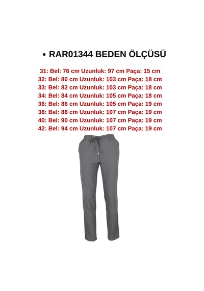 Modarar Erkek Jogger Pantolon Bel Bağcıklı Regular Rar01344 Gri
