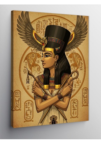 Kanvas Tablo Antik Mısır Kraliçesi Nefertiti 100cmx140cm