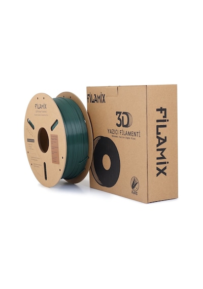 Filamix Hyper Pla Siyahımsı Yeşil Gece Yeşili Filament 1.75mm 1kg - Yüksek Hızlı Pla