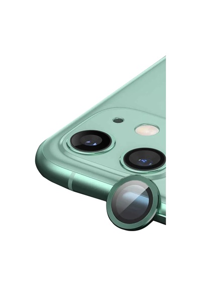 Newface Apple İphone 11 Raze Metal Kamera Lens - Yeşil