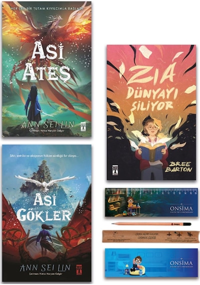 Genç Timaş Asi Ateş - Asi Gökler - Zia Dünyayı Siliyor Set 3 Kitap