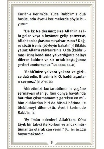 Kur'an-ı Kerim'den Dualar (Cep Boy) / Osman Nuri Topbaş
