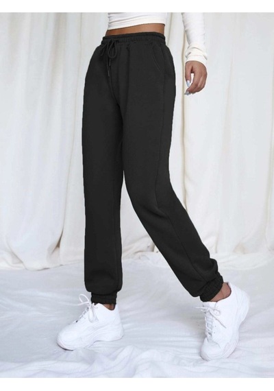 Kadın Siyah Jogger Eşofman Altı Siyah