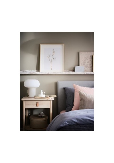 Ikea Dejsa Abajur, Bej-beyaz, 28 Cm