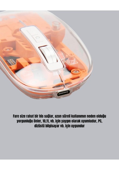 Hafif Ve Taşınabilir Fare 43 Gram Otomatik Uyku Modlu 1