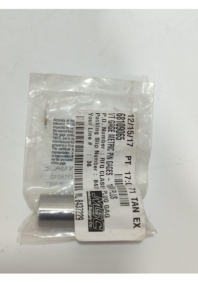 Vermont Gage Çelik Pin Kontrol Eşi 18,01mm