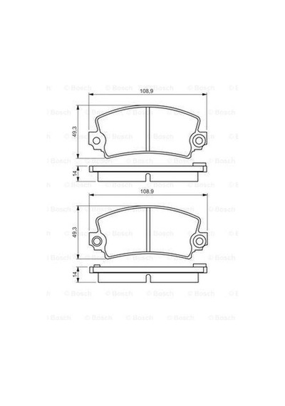 BOSCH 986495270 Fren Balatası Ön Renault 12 Solenza Benzinli Gdb148