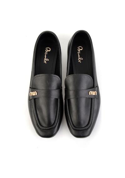Bambi Siyah Kadın Loafer Ayakkabı K01688011609 Siyah