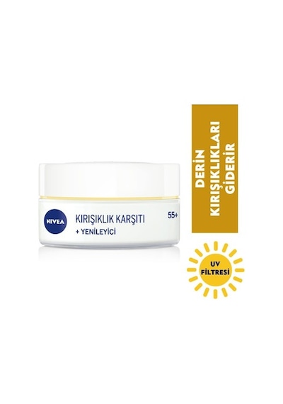 Yaş 55+ Yüz Bakım Kremi 50 Ml Argan Yağı Ve Kalsiyum İçerir