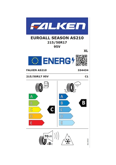 Falken 215/50 R17 Tl 95V Euro Allseason As210 Dört Mevsim Lastiği 2025