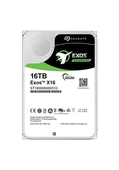 16tb Seagate 3.5 Exos Sata 7200rpm 256mb St16000nm001g