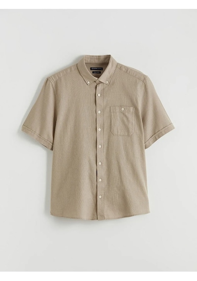 Lc Waikiki Bej Regular Fit Poplin Erkek Gömlek