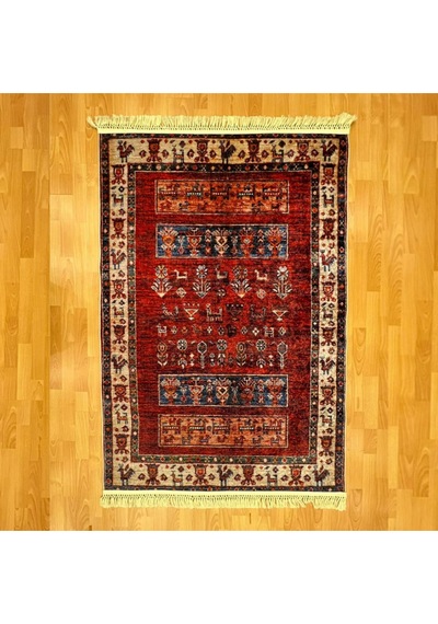 Otantik Hayvan Figürlü 120 X 180 Dijital Baskı Halı Çok Renkli