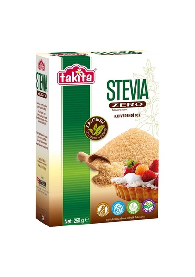 Takita Stevia Zero Toz Şeker 250g Kahverengi Doğal Tatlandırıcı 2'li Ekonomik Paket - 2 Adet Tarı 2'li Set